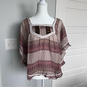 Vintage Bohemian Style Poncho Top